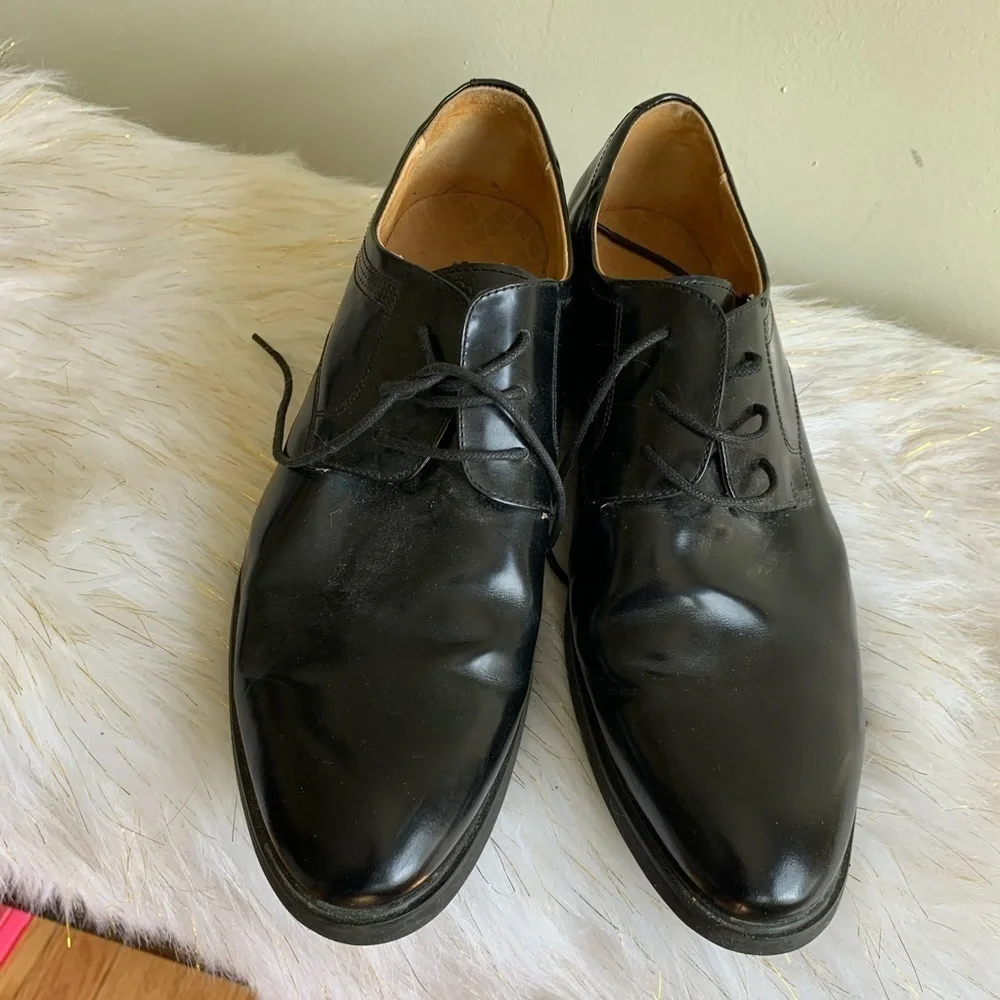 Montagut black leather shoes size 9.5